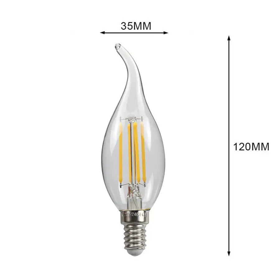 C 35 E 14 DIMM ABLE TWIST LED BULB