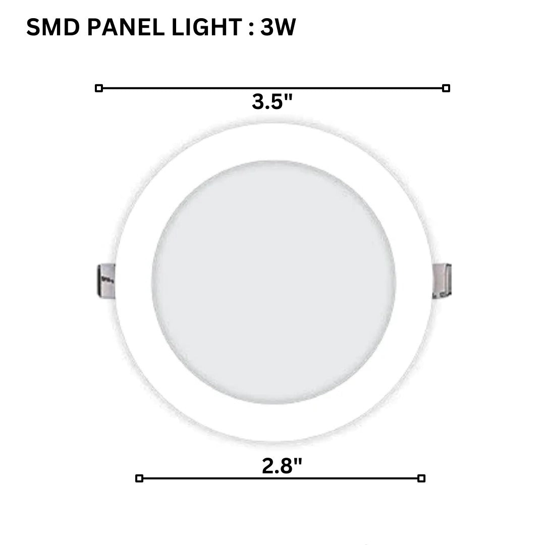 Bundle Deal || Pack of 5 || SMD-Panel Light-3w-6000K