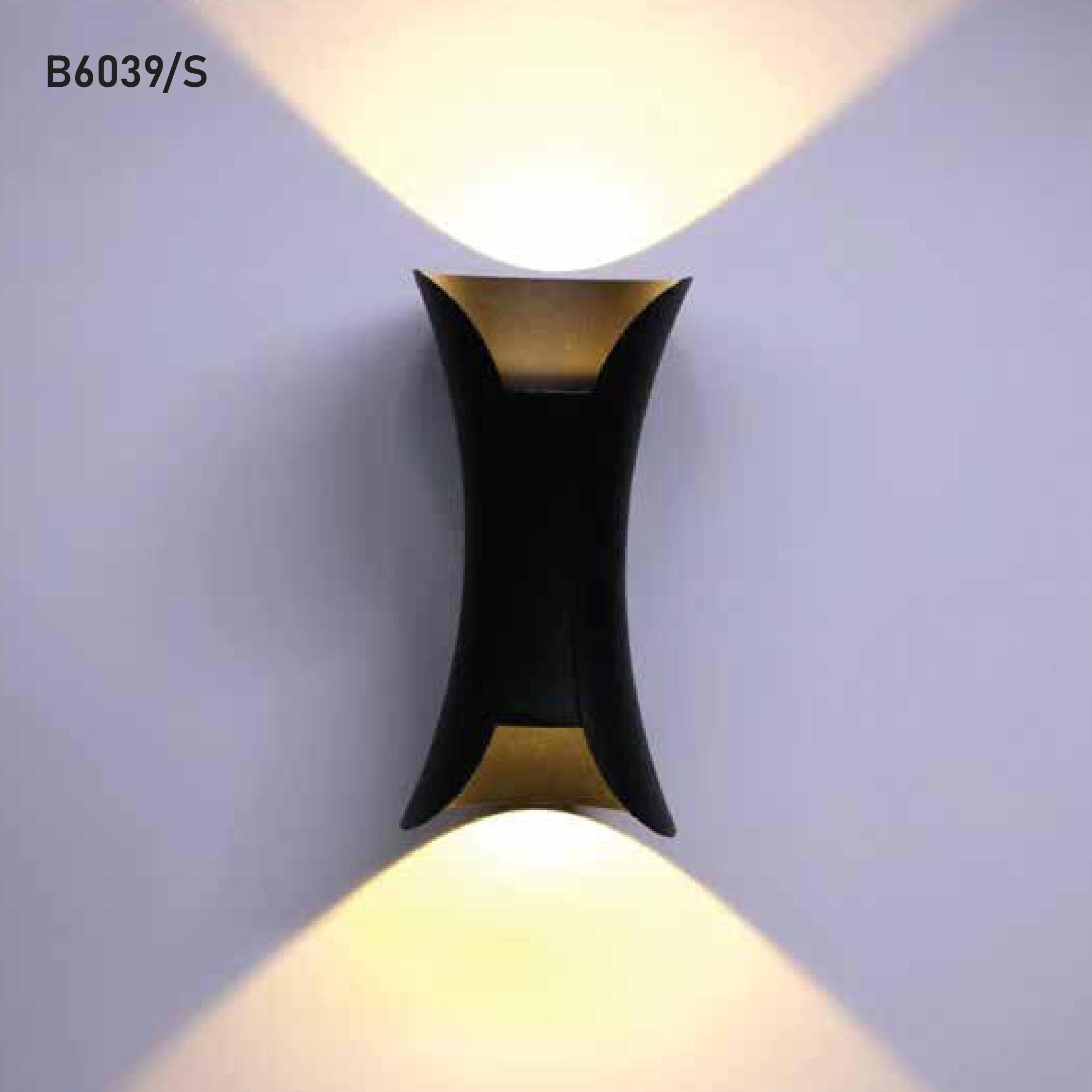 LED Outdoor Wall Light | B6039/S-2w-Black