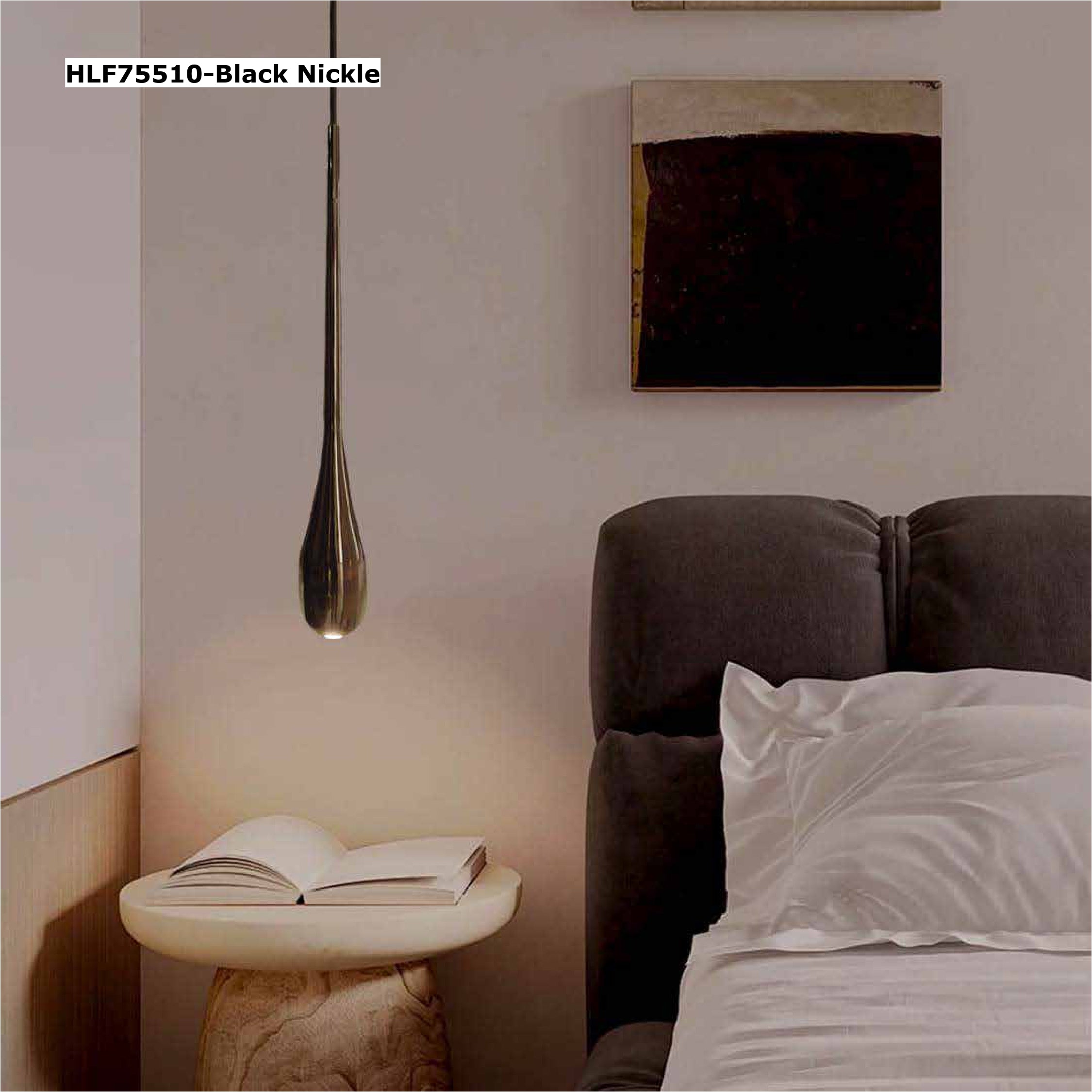 Hanging Light || HLF75510-Black Nickle