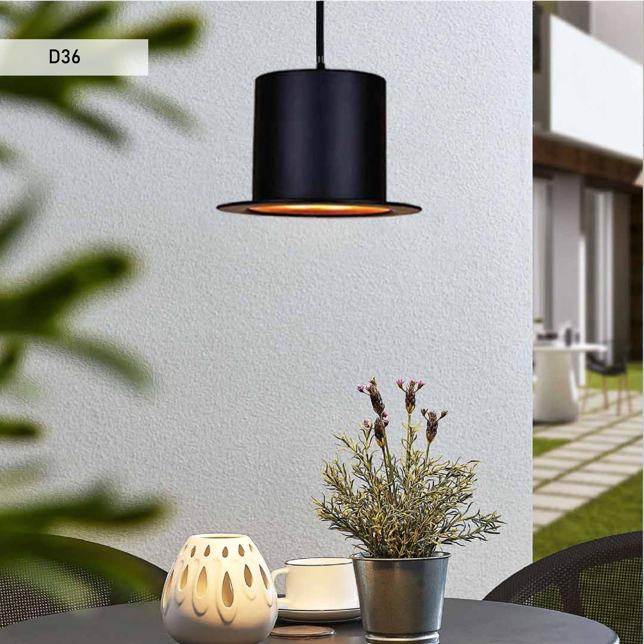 Metal pendant lights | D36