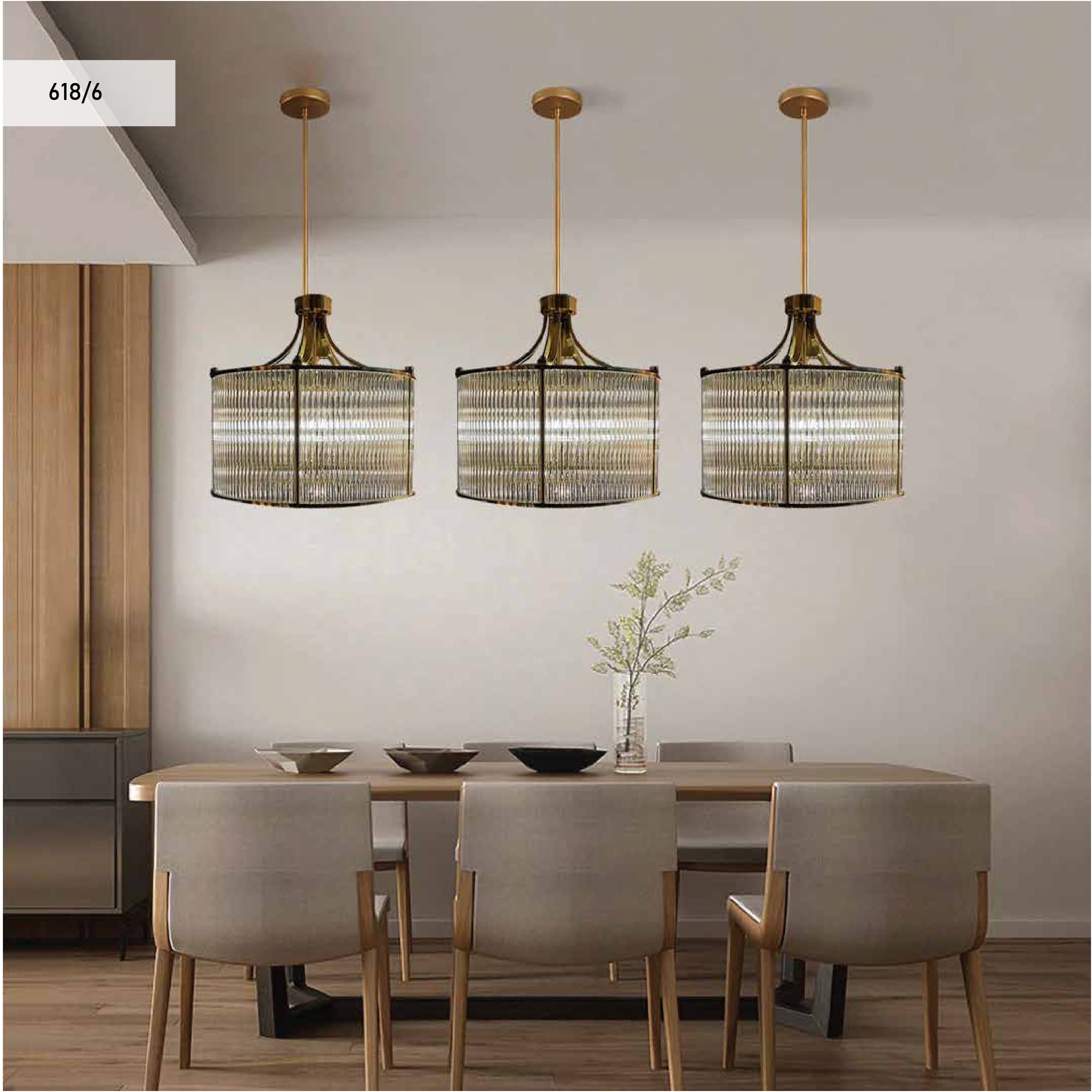 Metal pendant lights | 618/6