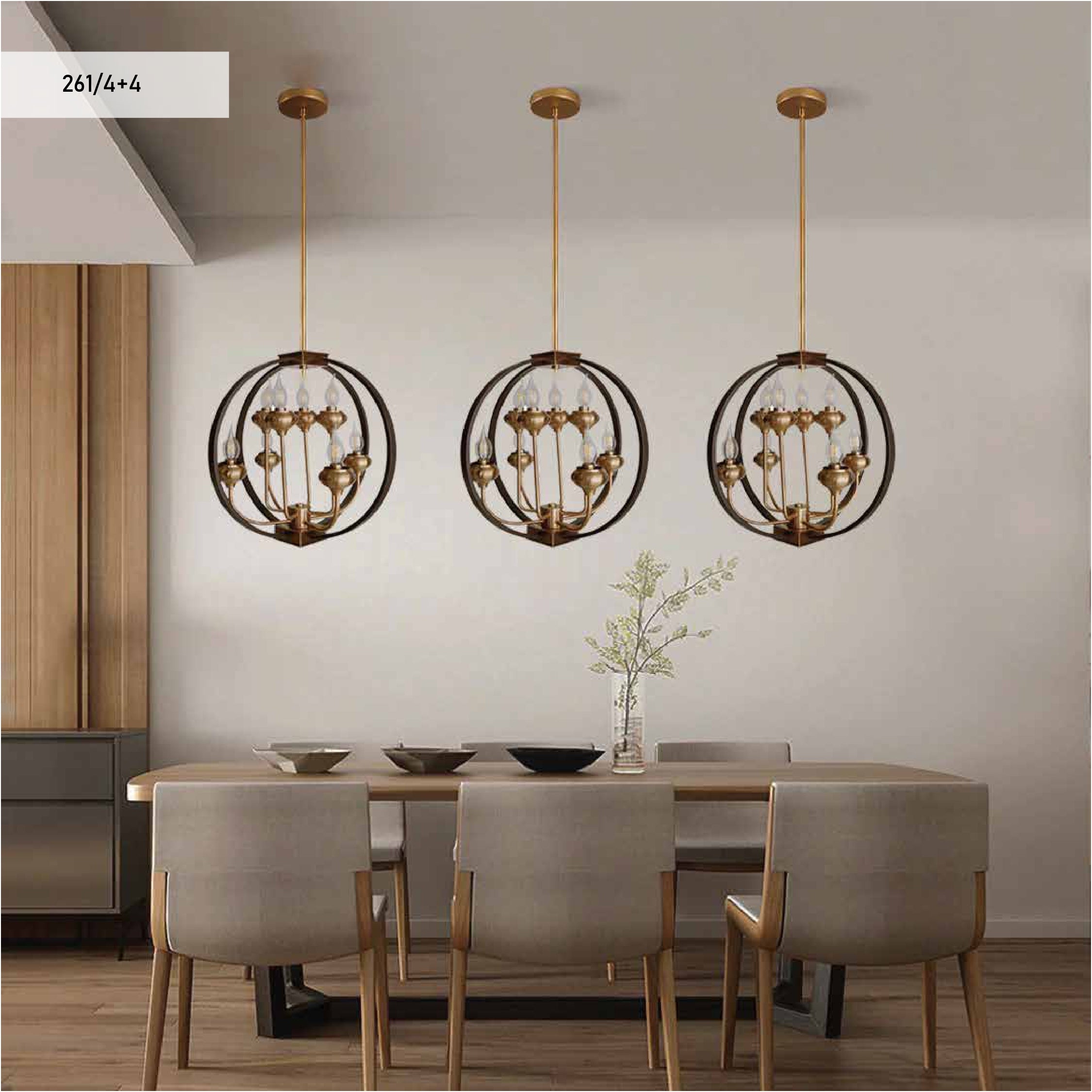 Metal pendant lights | 261/4+4