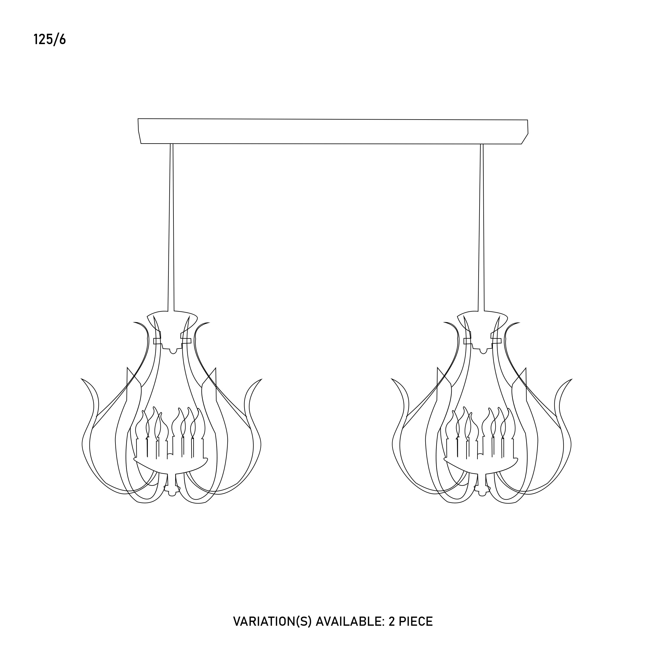 Metal Hanging Lights | 125/6