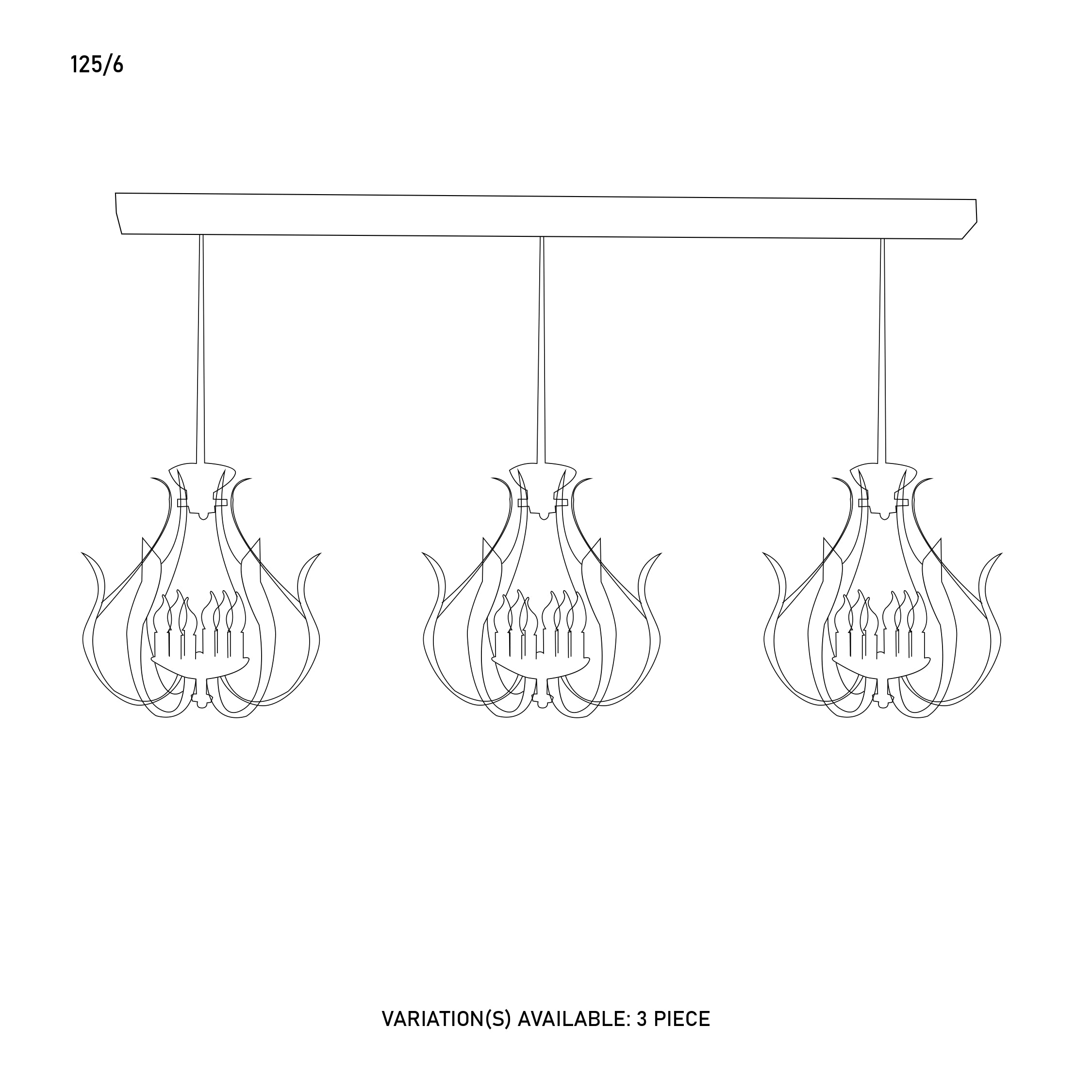 Metal Hanging Lights | 125/6