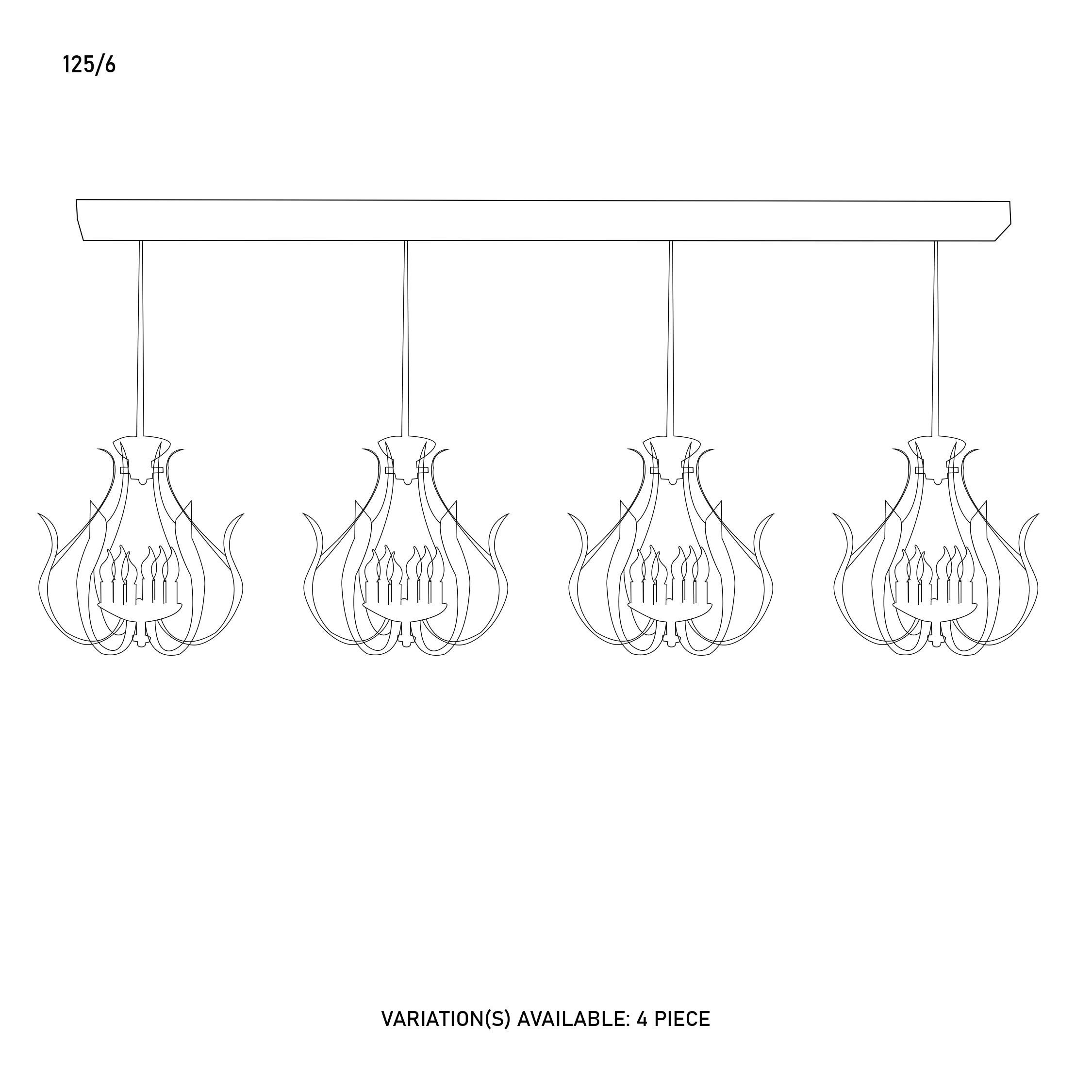 Metal Hanging Lights | 125/6