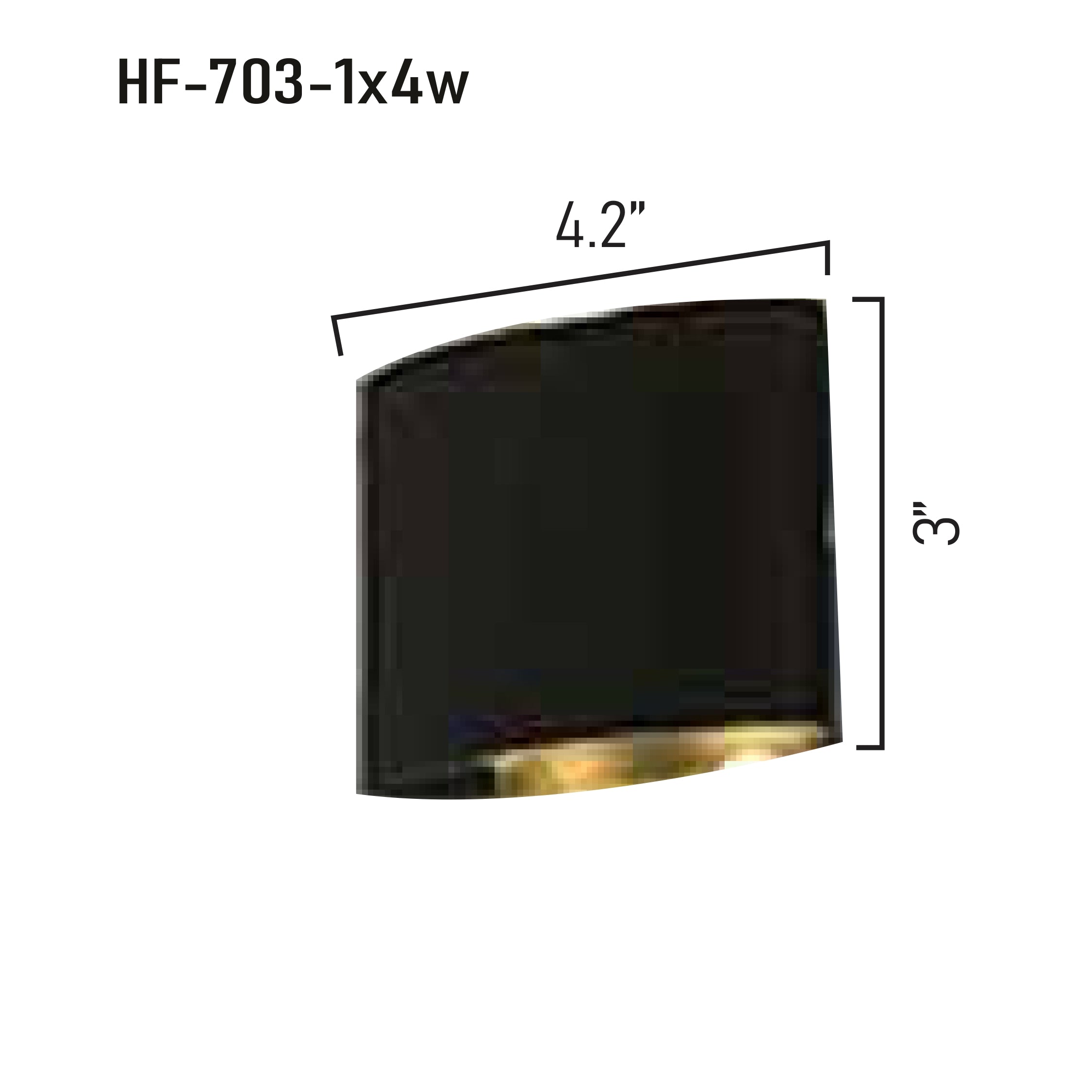 LED Outdoor Wall Light | HF-703-1x4W