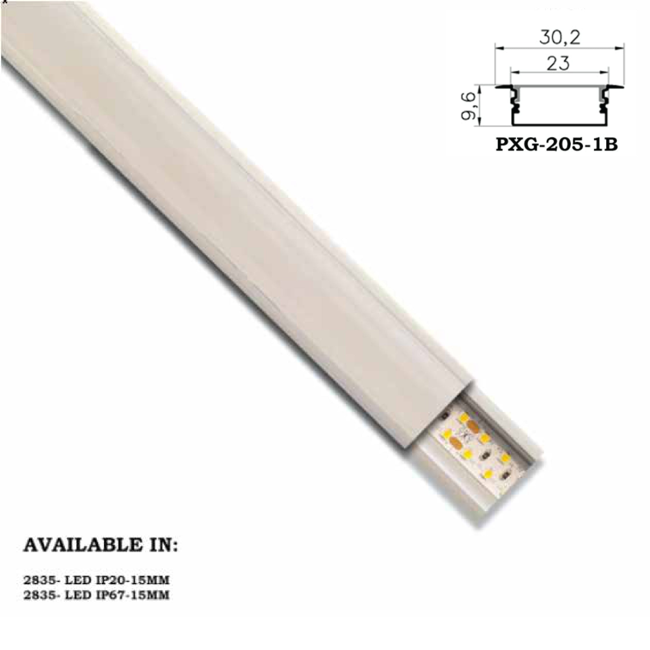 Aluminium Profile Light | PXG-205-1B