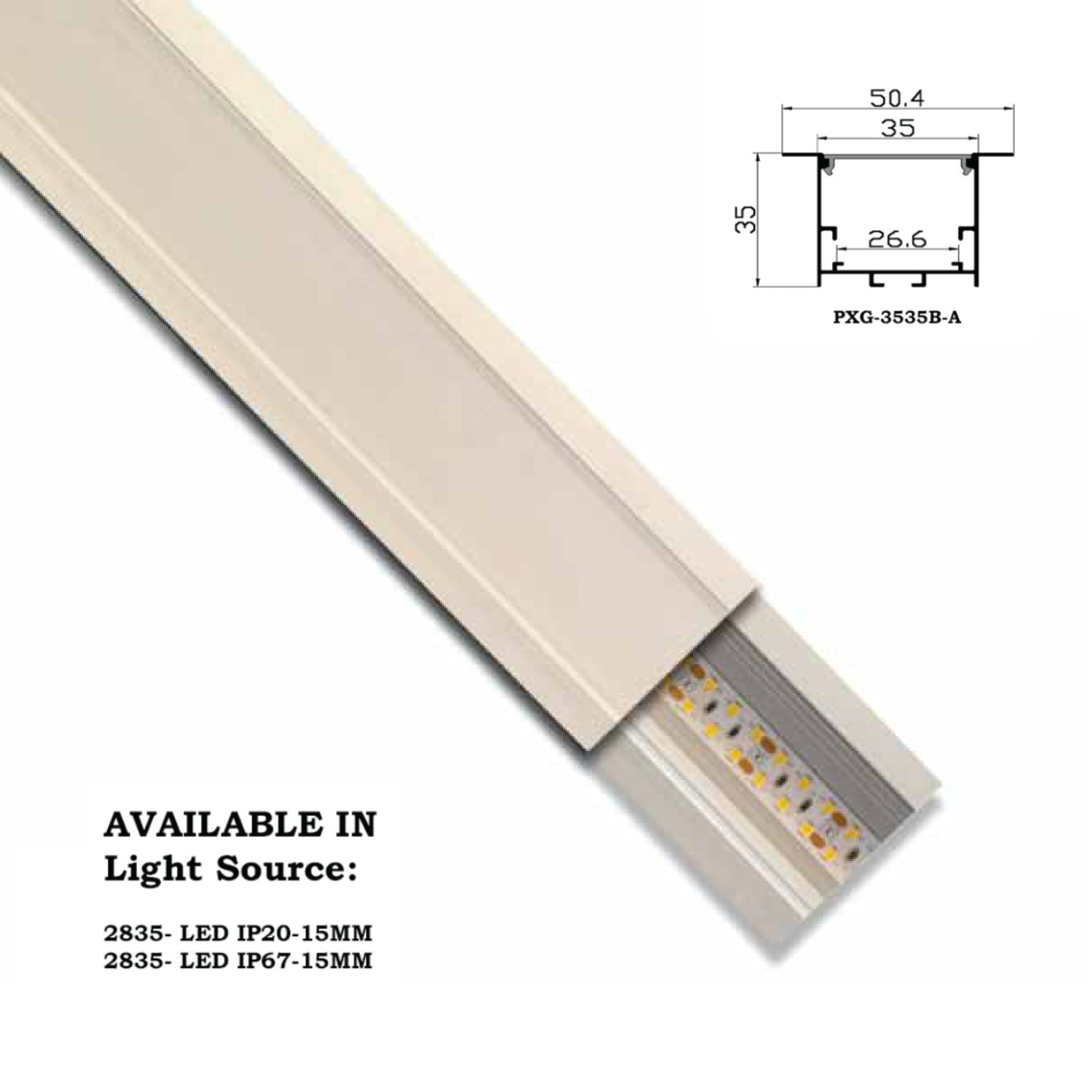 Aluminium Profile Light | PXG-3535B-A