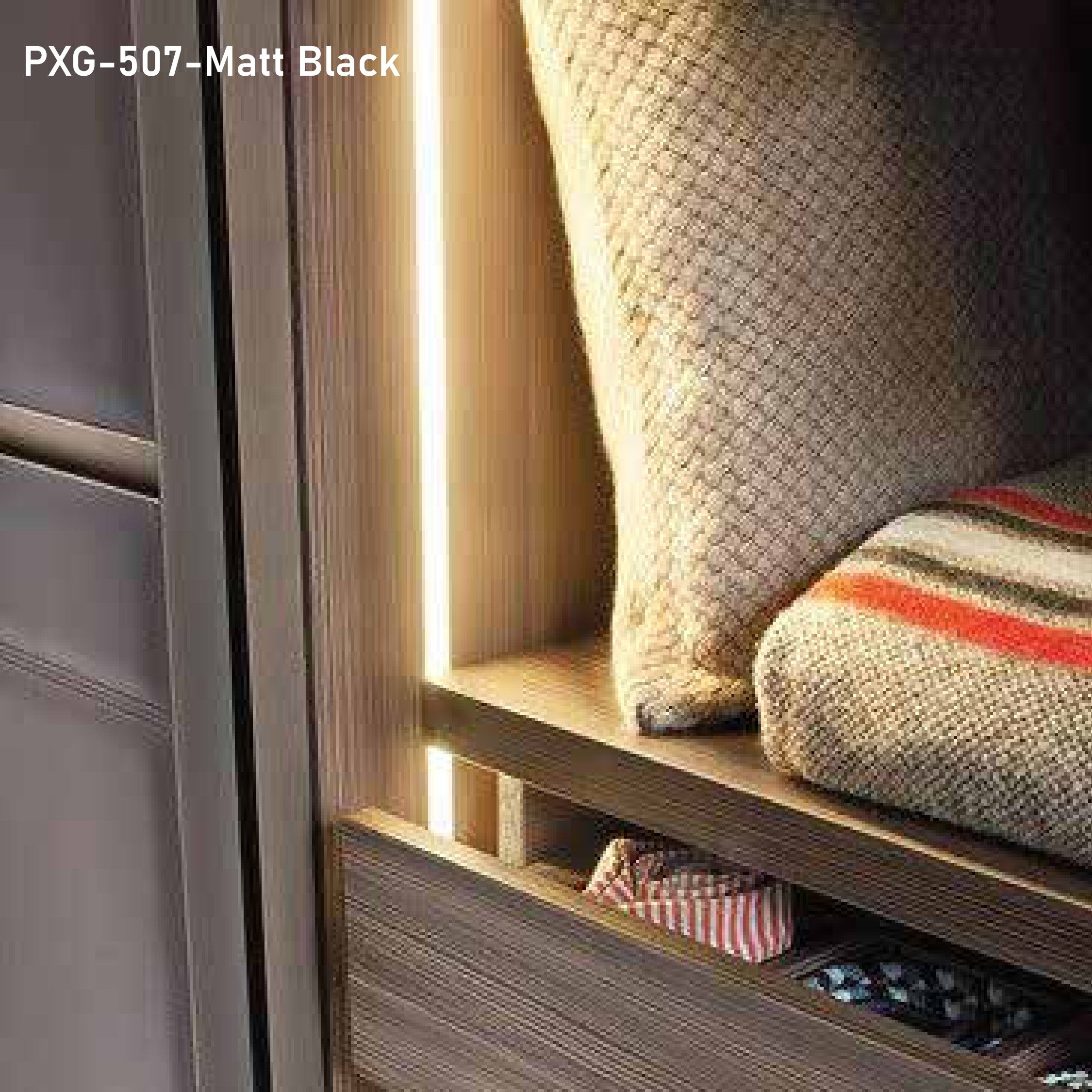 Aluminium Profile Light | PXG-507-MATT BLACK
