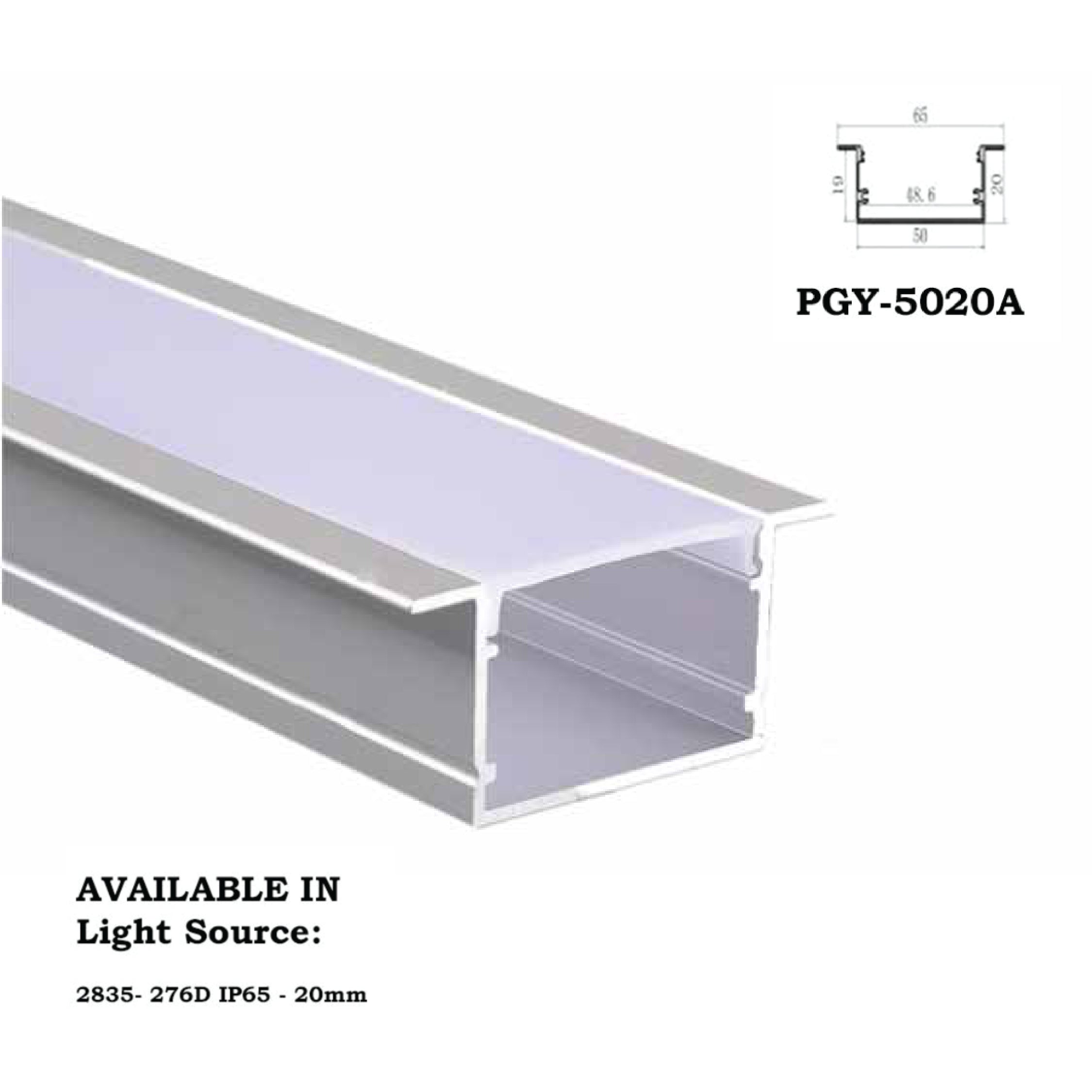 Aluminium Profile Light | PGY-5020A