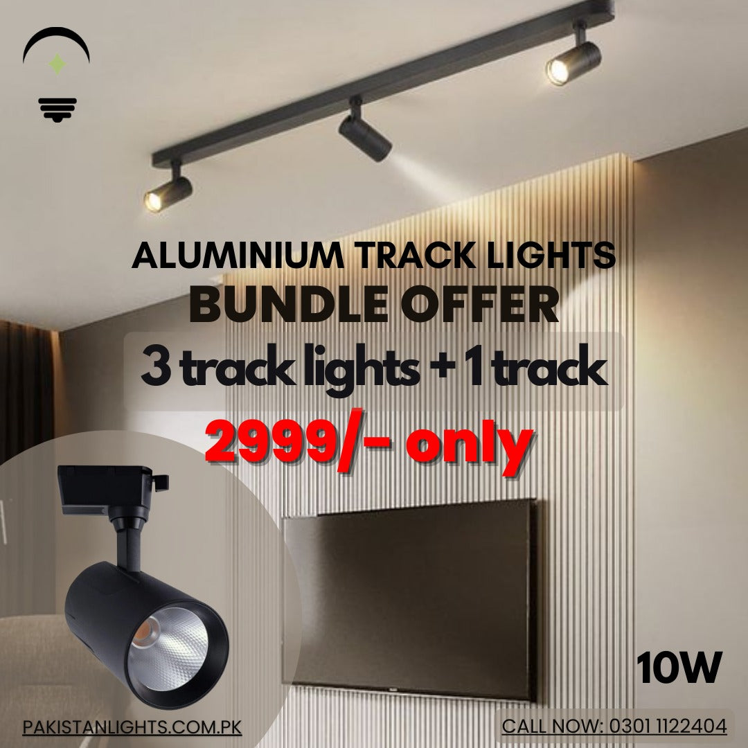 Pack of 3 || Track Lights with 1 Track || DF-BY30K-10W