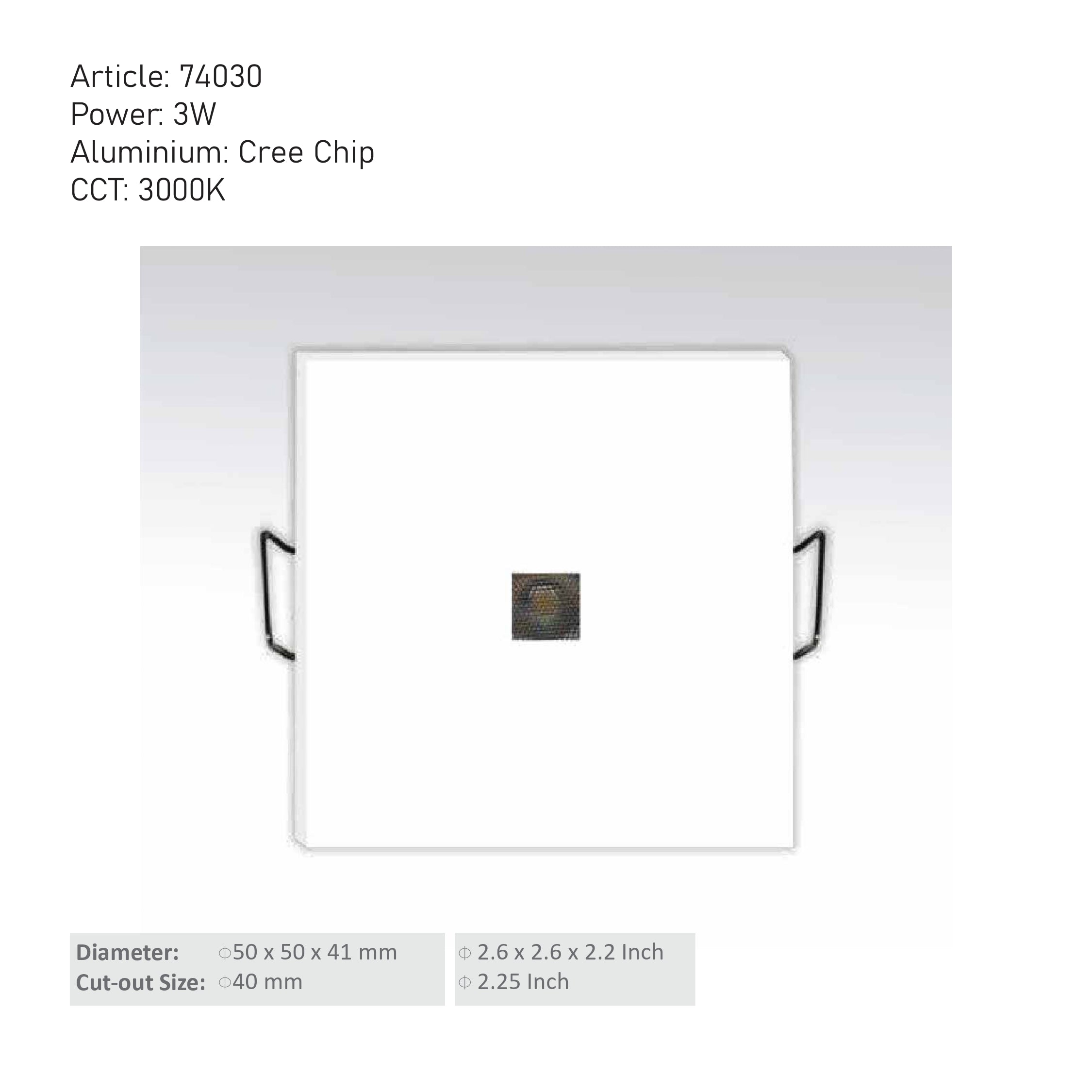 Tip Light |  74030/3W-LED-3000K